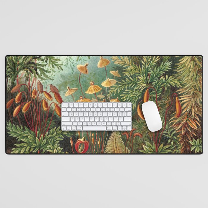 Vintage Plants Decorative Nature Desk Mat