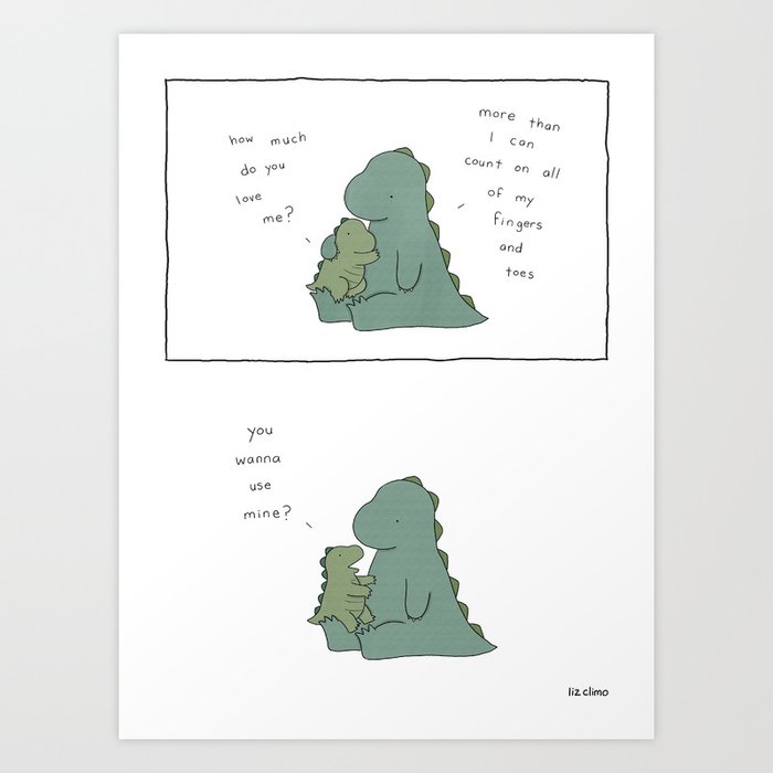 How Much Art Print by Liz Climo Society6