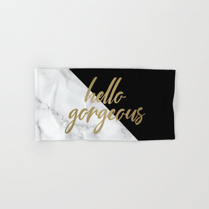Hello gorgeous hand towels on sale