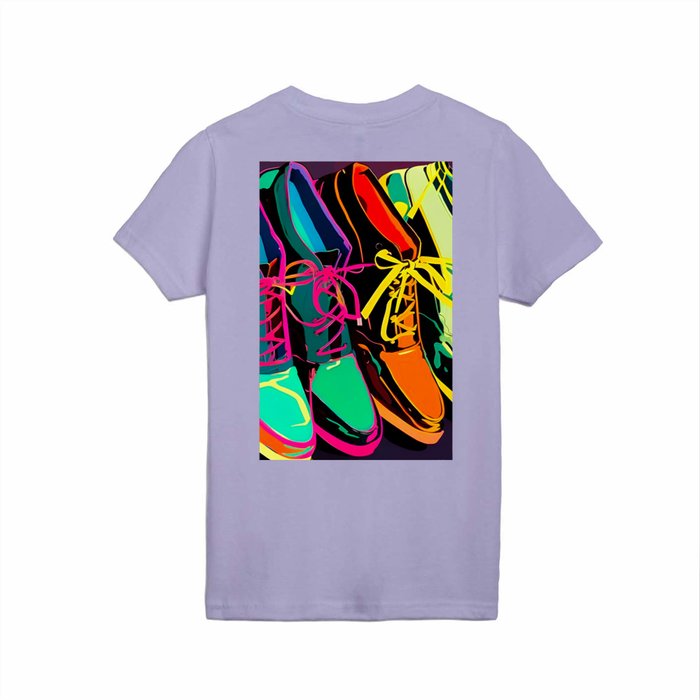 Four Shoes - Pop Art Style Kids T Shirt