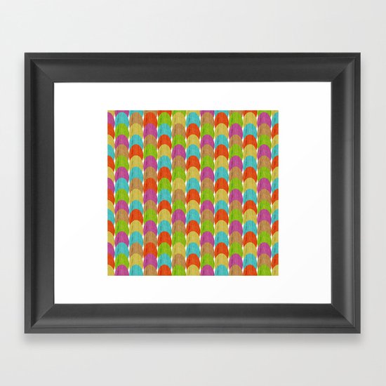 woodgrain eggs Framed Art Print