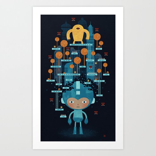 MEGAMAN METTA Art Print