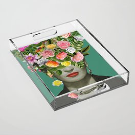 Frida Floral Acrylic Tray
