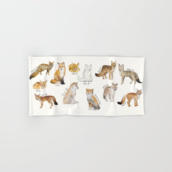 Foxes Hand & Bath Towel