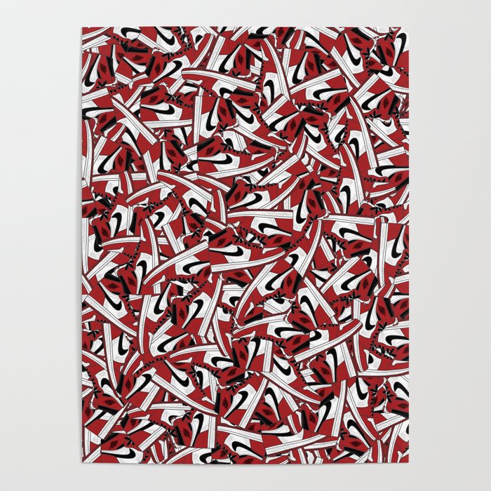 Air Jordan 1 Chi - Collage Print Poster by divedsgn Air Jordan 1 Chi - Collage Print Poster by divedsgn