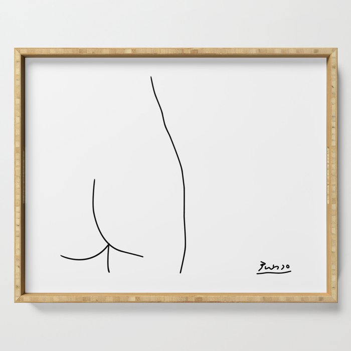 Picasso - Nude Line Art Serving Tray