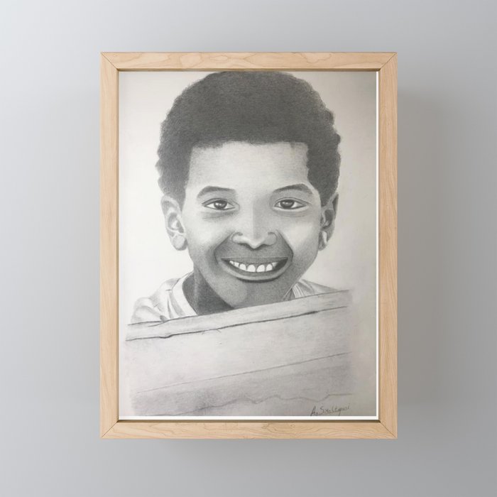 The Boy from Aswan  Framed Mini Art Print