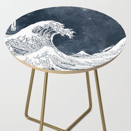 The Great Wave of a Star System Side Table