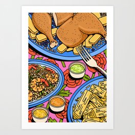 Peruvian Fast Food Art Print