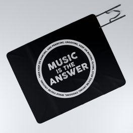 Music is The Answer, house music anthem Picnic Blanket
