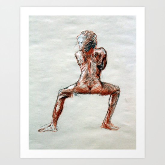 Trois Conte Art Print