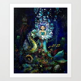 Mermaid Seafoam Art Print