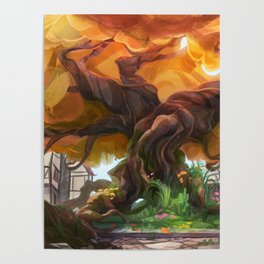 Sun Tree Poster