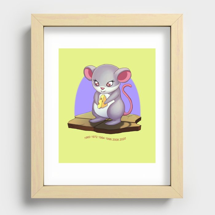 Year of the Rat Recessed Framed Print