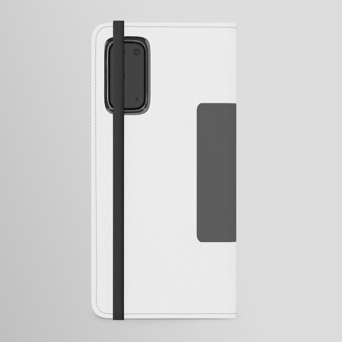 r (Grey & White Letter) Android Wallet Case