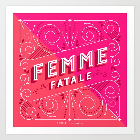 Femme Fatale Art Print