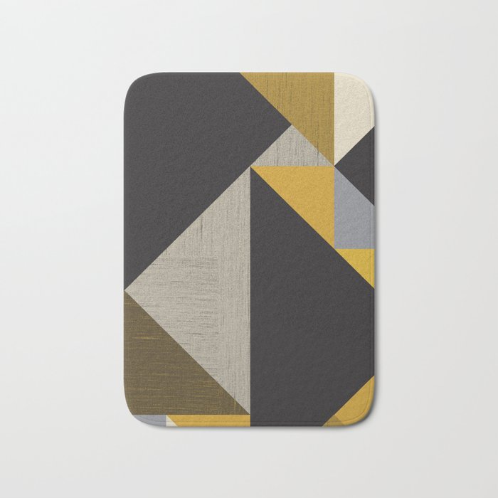 Geometric Organic Bath Mat By Flatowl Society6