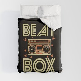 Cool Beat Box Retro Music Duvet Cover
