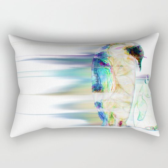 Remix Emperor Penguins Rectangular Pillow