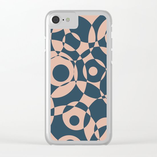 Abstract circles Clear iPhone Case