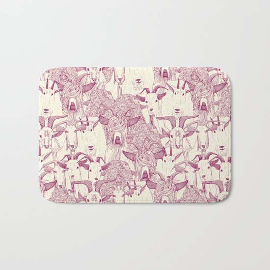 just goats cherry pearl Bath Mat