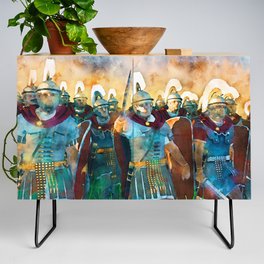 Roman legion in battle Credenza