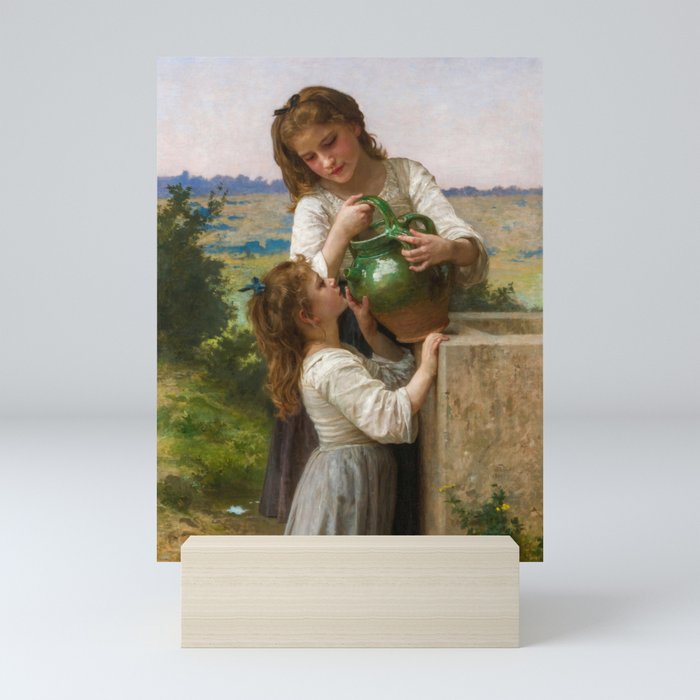 At The Fountain by William Adolphe Bouguereau Mini Art Print