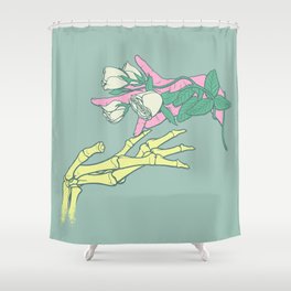 Hand of Hades - neon Shower Curtain