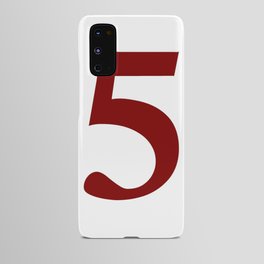 5 (BROWNISH & WHITE NUMBERS) Android Case