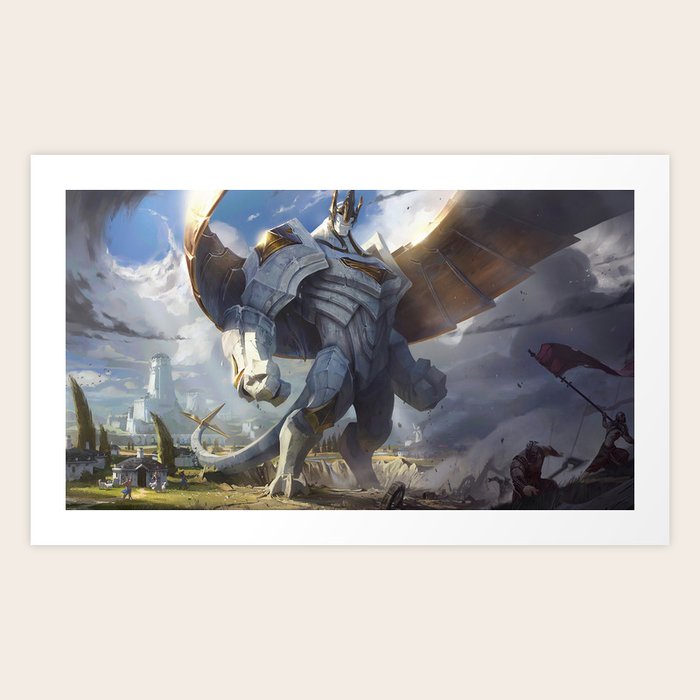 Classic Galio League Of Legends Art Print By Amumus