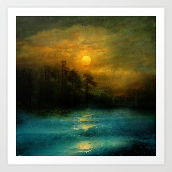 Hope, in the turquoise water. Art Print