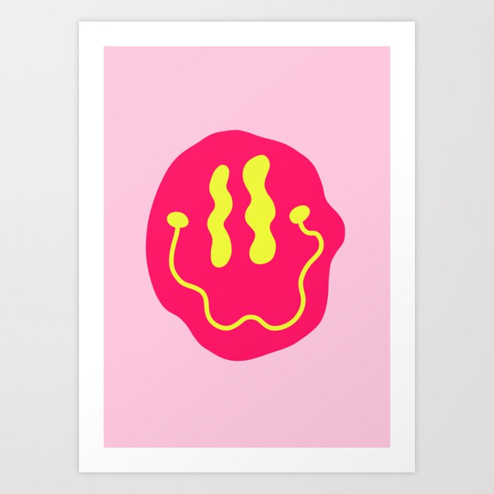 Melting Smile Art Print