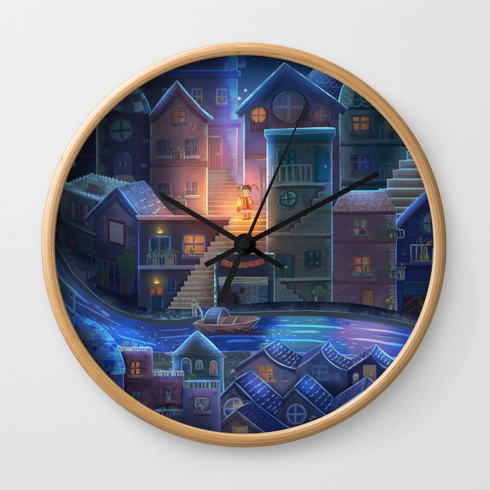 New Year Night Wall Clock