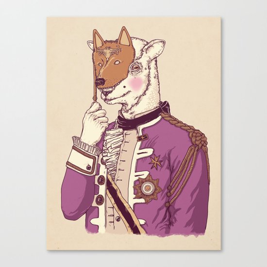 LAMB´S DISGUISE PARTY TEE Canvas Print