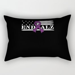 Purple Flag End Alzheimer Alzheimer's Awareness Rectangular Pillow