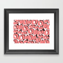 Pink Fairytale Path Seamless Pattern Structure  Framed Art Print