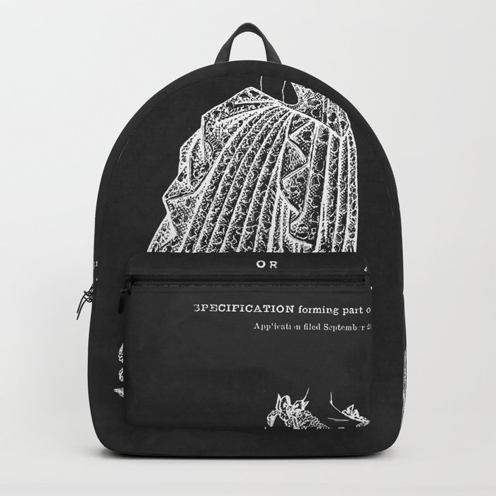 1887 Lady's Dress Patent Print Backpack