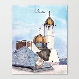 Odessa. St. Nicholas Seaside Church. Ukraine.  Canvas Print