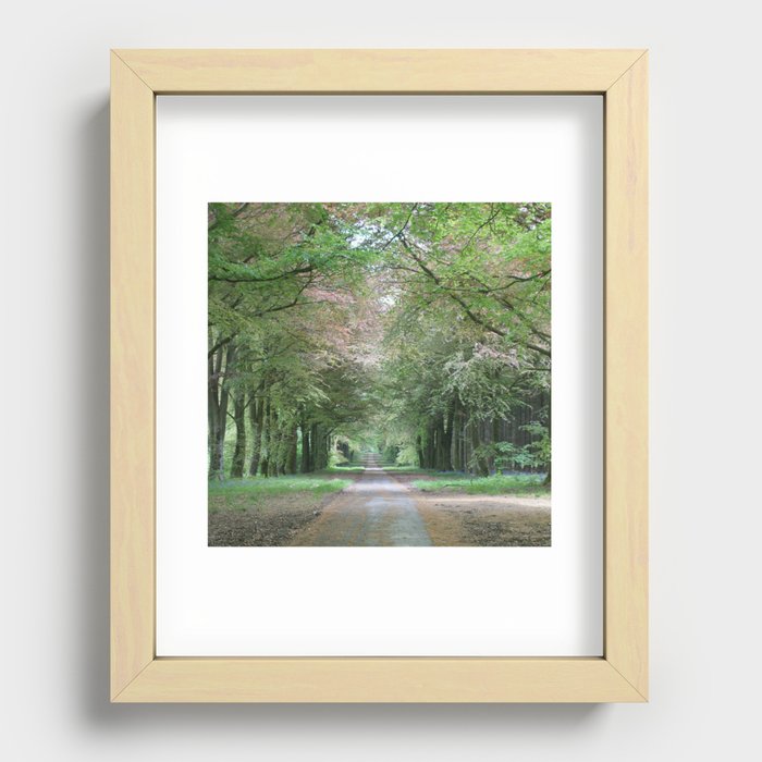 The way thru the woods Recessed Framed Print