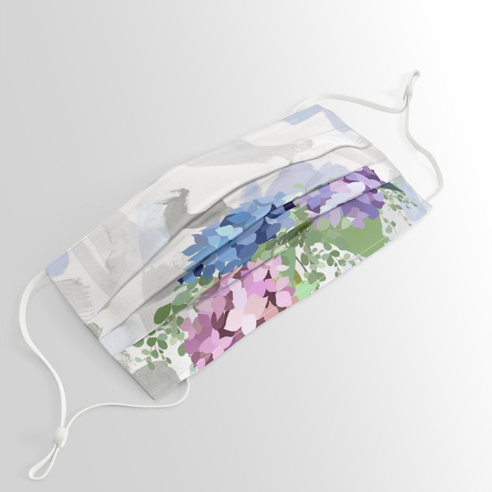 Hydrangea on the Canvas Face Mask