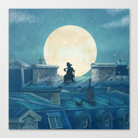 Rooftoppers - square format Canvas Print