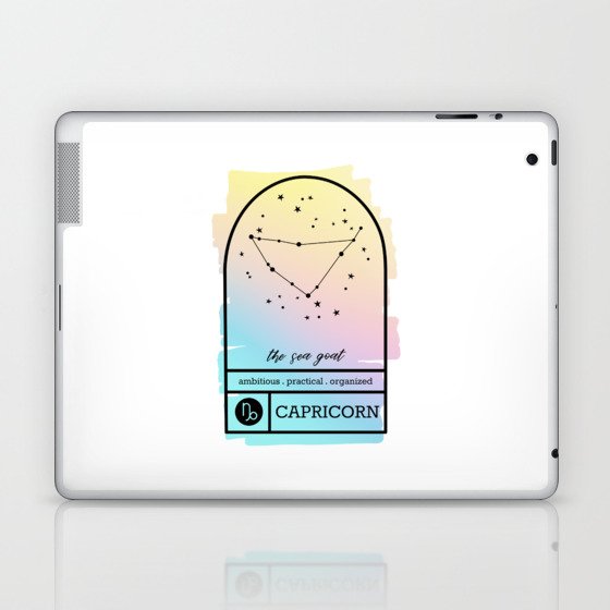 Capricorn Zodiac | Pastel Gradient Laptop & iPad Skin