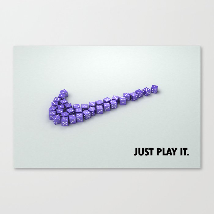 Just play it Canvas Print