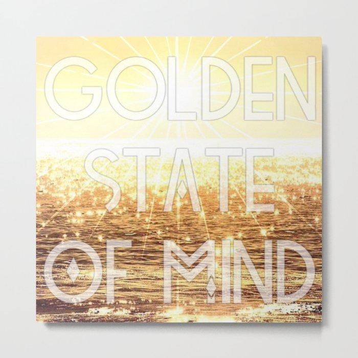 Golden State of Mind Metal Print