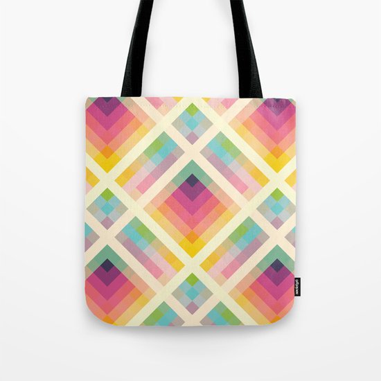Retro Rainbow Tote Bag