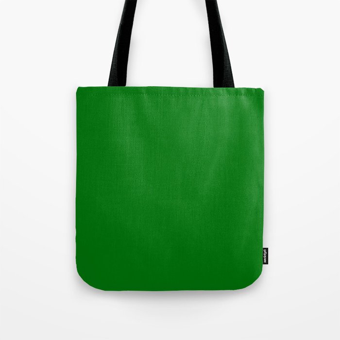 Christmas Holly and Ivy Green Velvet Color Tote Bag