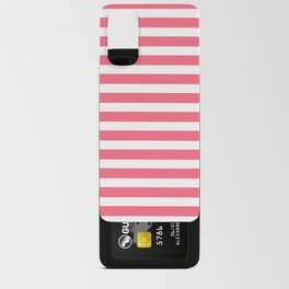 Pink & White Stripes Android Card Case