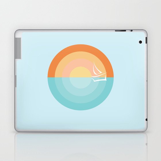 California Beach Sunset Laptop & iPad Skin