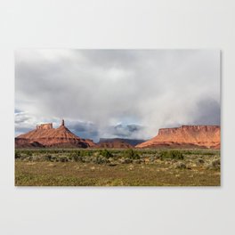 Moab, Utah stormy sunshine Canvas Print