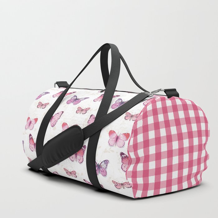 Obviously Pink Butterflies Duffle Bag